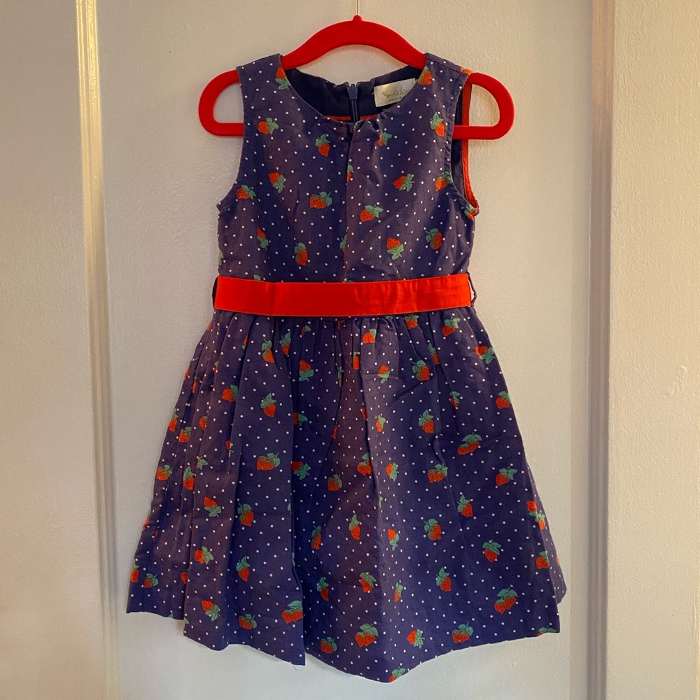 Mini Boden Blue Strawberry 🍓Dress